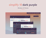 Simplify 10 Dark Purple - Windows 10 Theme by dpcdpc11