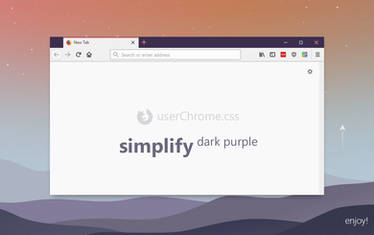 Simplify Dark Purple - Firefox Theme