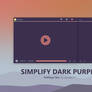 Simplify Dark Purple - PotPlayer Skin