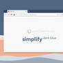 Simplify Dark Blue - Firefox Theme