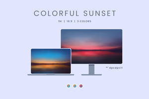 Colorful Sunset - 5K Wallpaper Pack