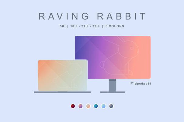 Raving Rabbit - 5K Wallpaper Pack