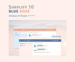 Simplify 10 Blue Rose - Windows 10 Themes by dpcdpc11