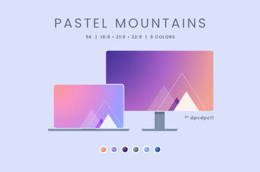 Pastel Mountains - 5K Wallpaper Pack