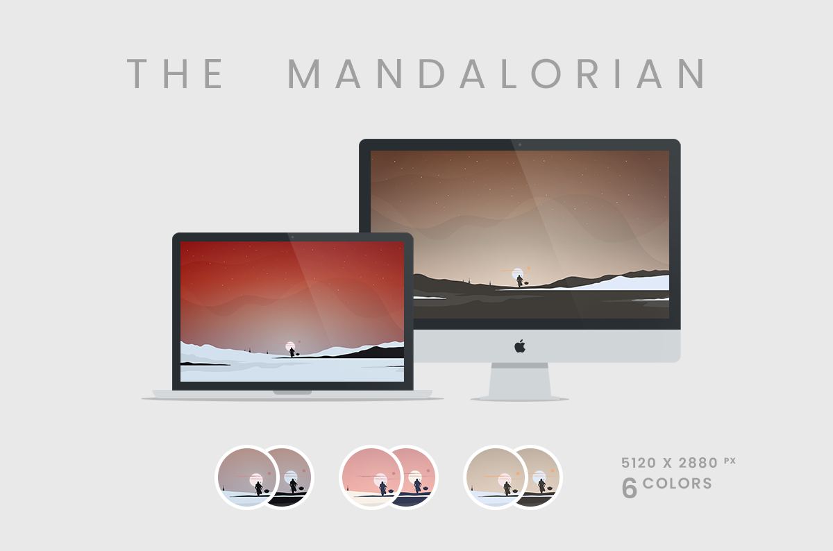 The Mandalorian Unofficial Wallpaper 5120x2880px