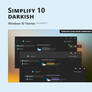 Simplify 10 Darkish - Windows 10 Themes