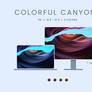 Colorful Canyon I - 5K Wallpaper Pack