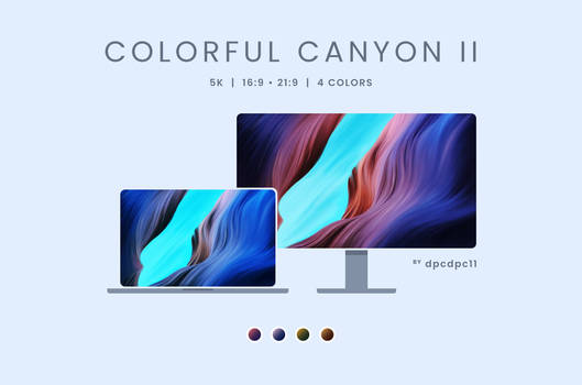 Colorful Canyon II - 5K Wallpaper Pack