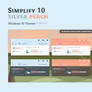 Simplify 10 Silver Peach - Windows 10 Themes