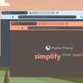 Simplify Silver Peach - Firefox Theme