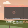 Simplify Silver Peach - PotPlayer Skin