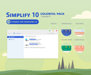 Simplify 10 Colorful - Windows 10 Theme Pack