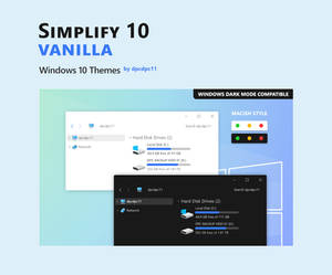 Simplify 10 Vanilla - Windows 10 Themes