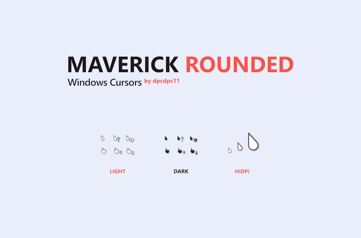 Windows Material Design Cursor V2 Dark Hdpi by jepriCreations on