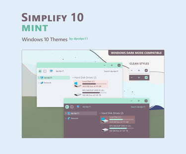 Simplify 10 Mint - Windows 10 Themes