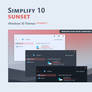 Simplify 10 Sunset - Windows 10 Themes