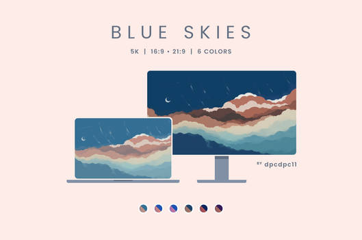 Blue Skies - 5K Wallpaper Pack