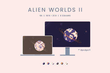 Alien Worlds II - 5K Wallpaper Pack