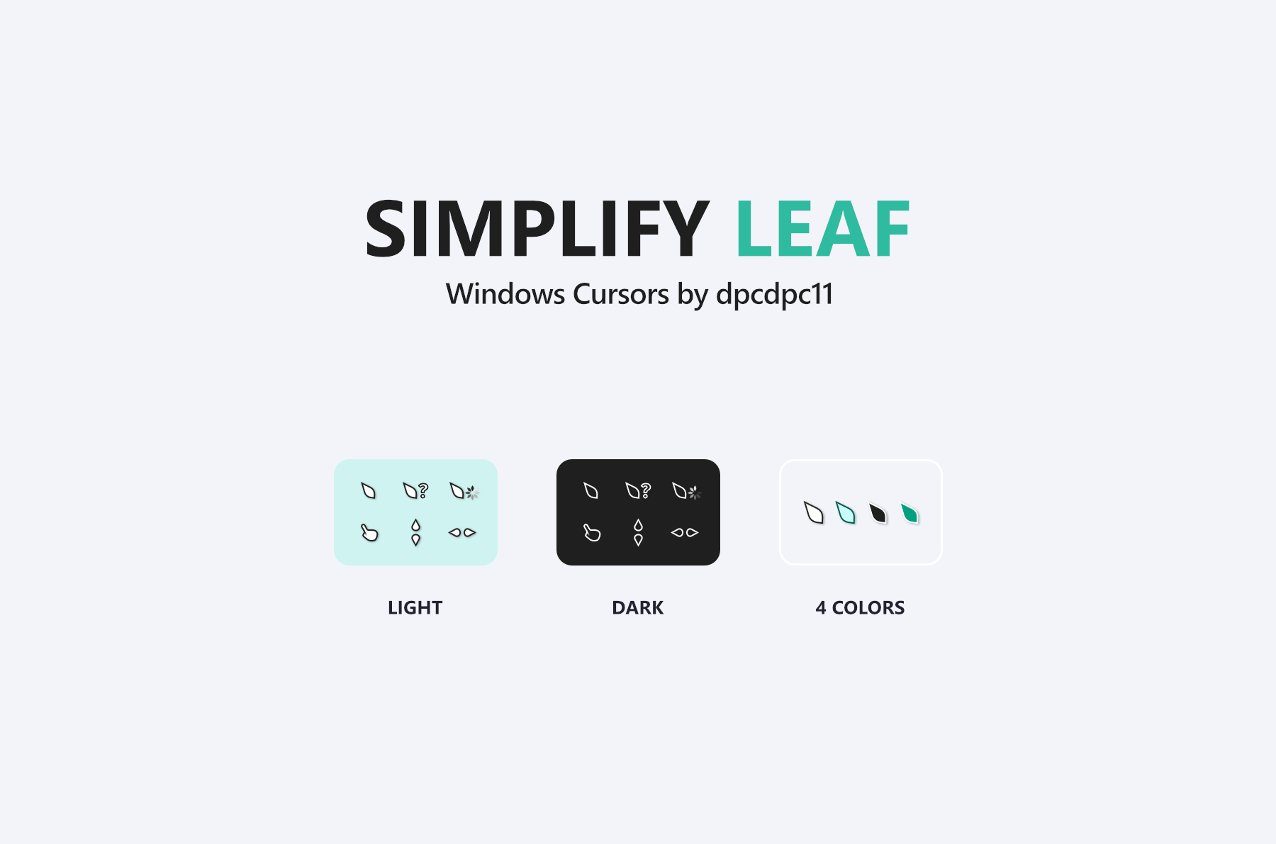Simplify Leaf - Windows Cursors