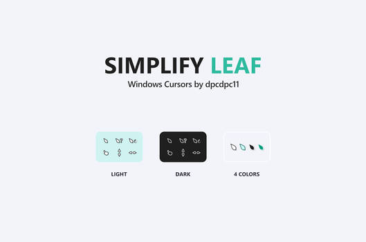 Simplify Leaf - Windows Cursors