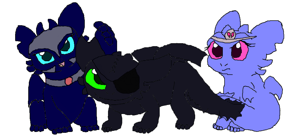 The Dark Trio by kittylaughs on DeviantArt