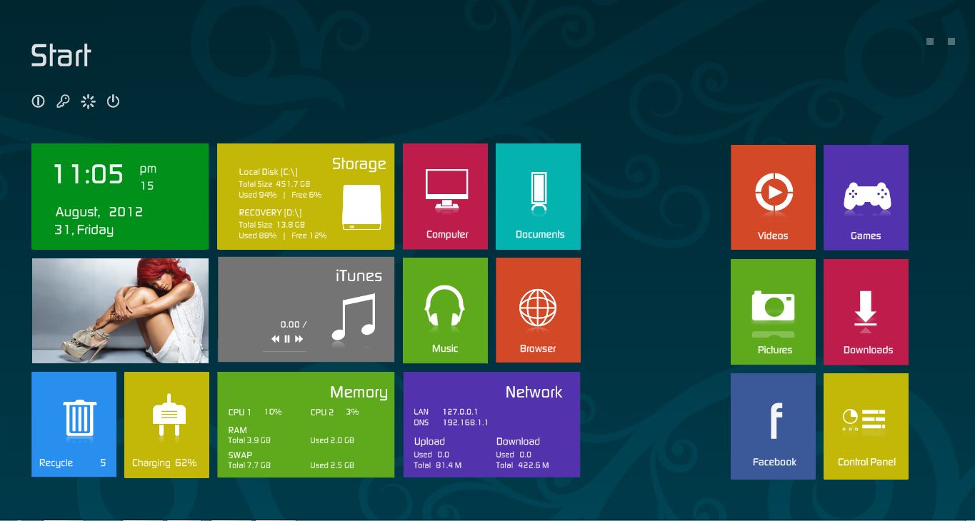 Rainmeter Windows 8