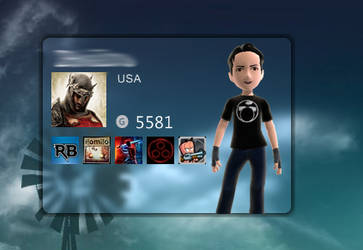 Xbox Live Gamercard for Rainmeter