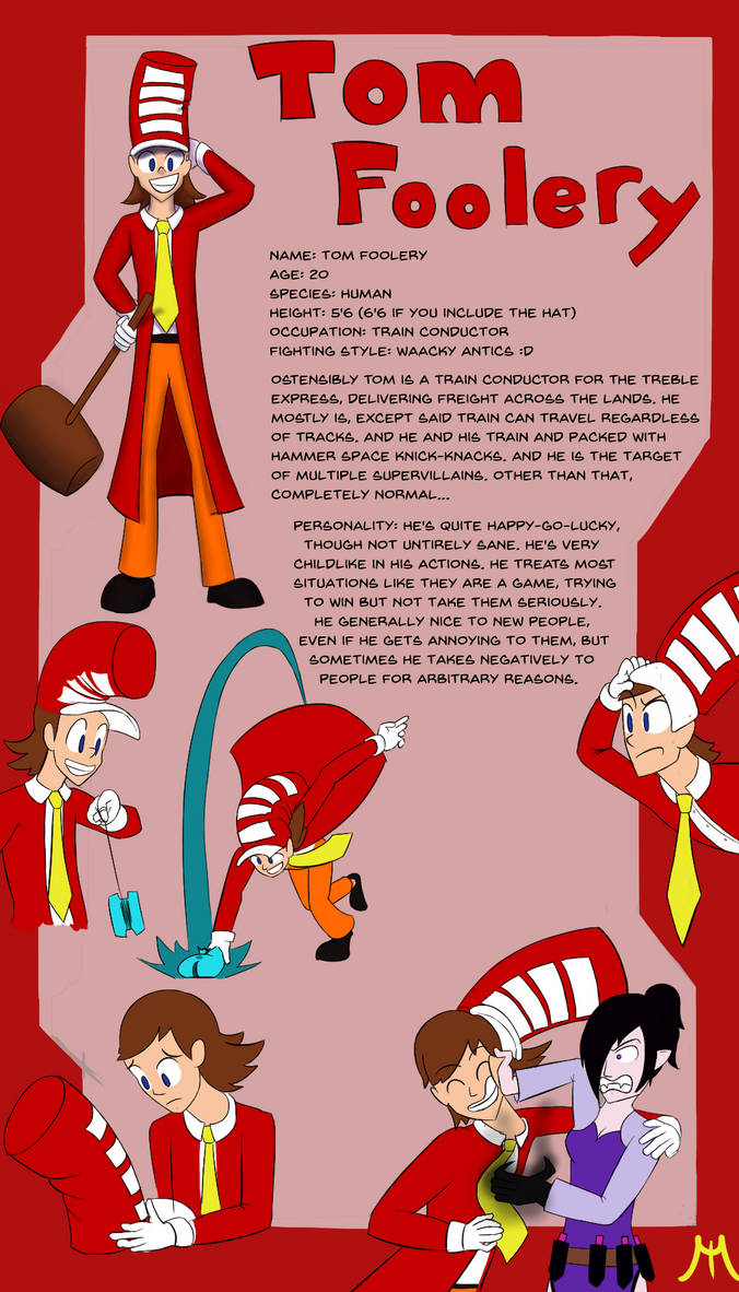 NPC Tom Foolery Ref by AndYetNoBananas on DeviantArt