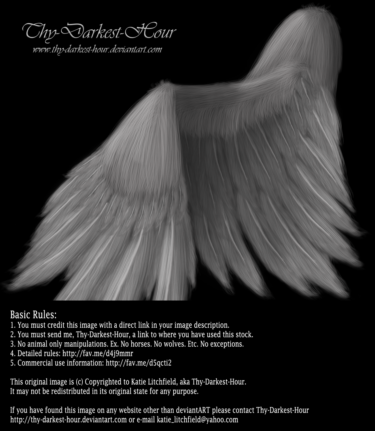 Soft Folded Angel Wing - Silver PSD