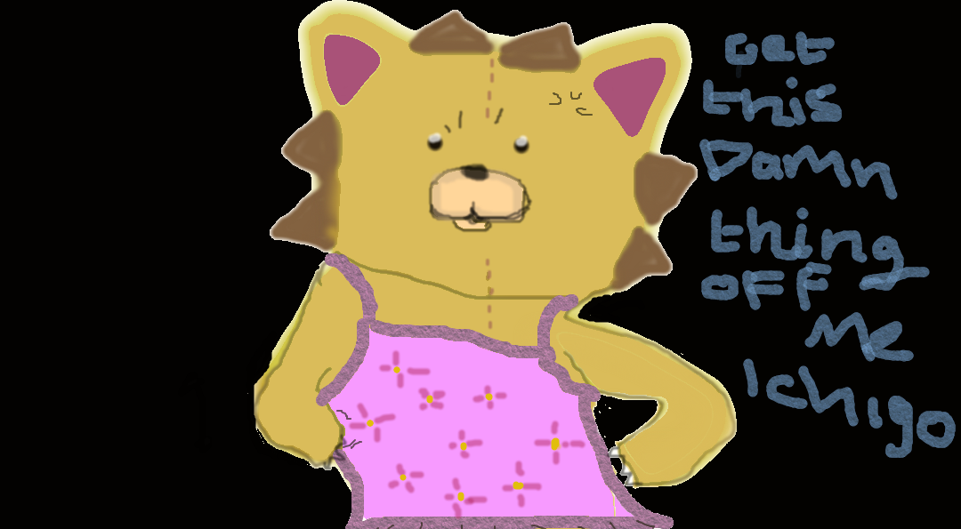 Kon bear in a dress. bleach by iscribblezx on DeviantArt