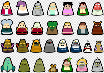 futurama blobs icons