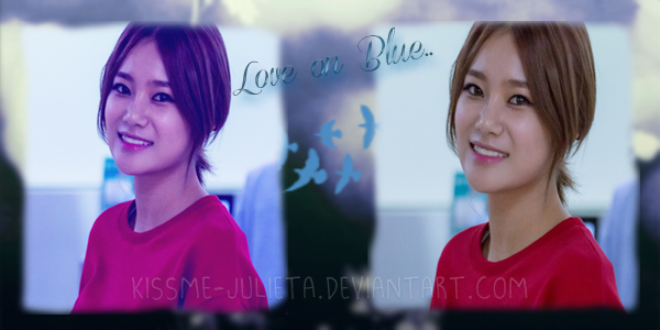 PSD Love On Blue