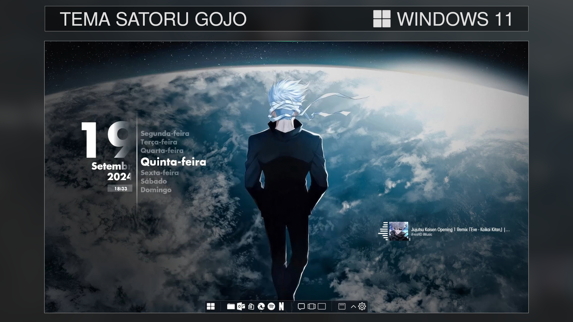Tema Satoru Gojo (Jujutsu Kaise) - Windows 10 e 11 by SettimoTech on ...