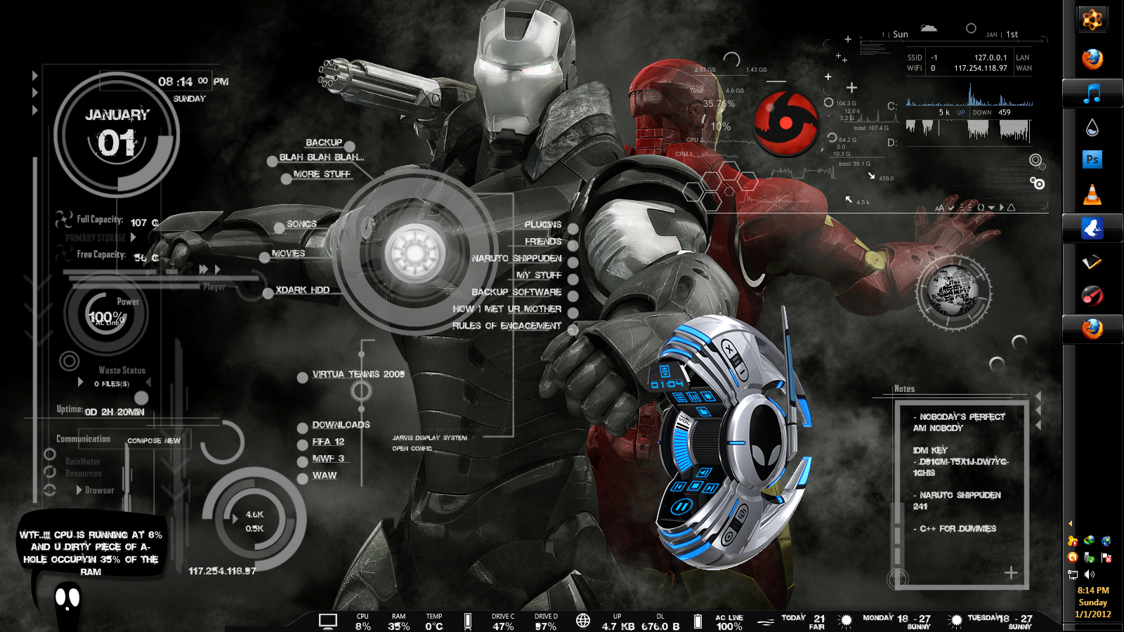 Iron man Jarvis_Grey upgraded v1.0