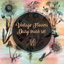 Vintage Flowers - Daisy brush set