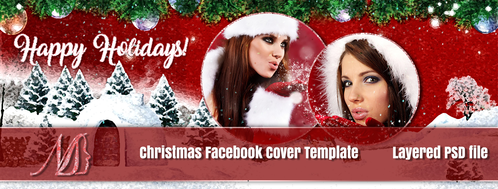 Happy Holidays Facebook Covers
