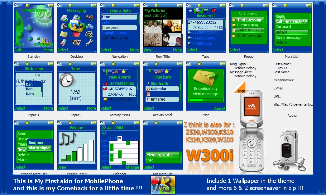 Royale-X's MobilePhone W300i by Xav73