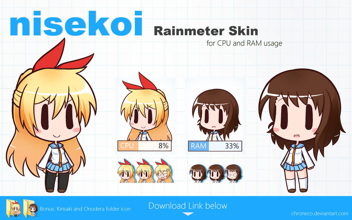 Nisekoi Rainmeter Skin by chroneco