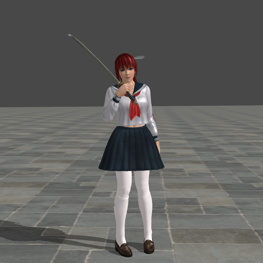 Mikoto Shiratori School Girl Attire