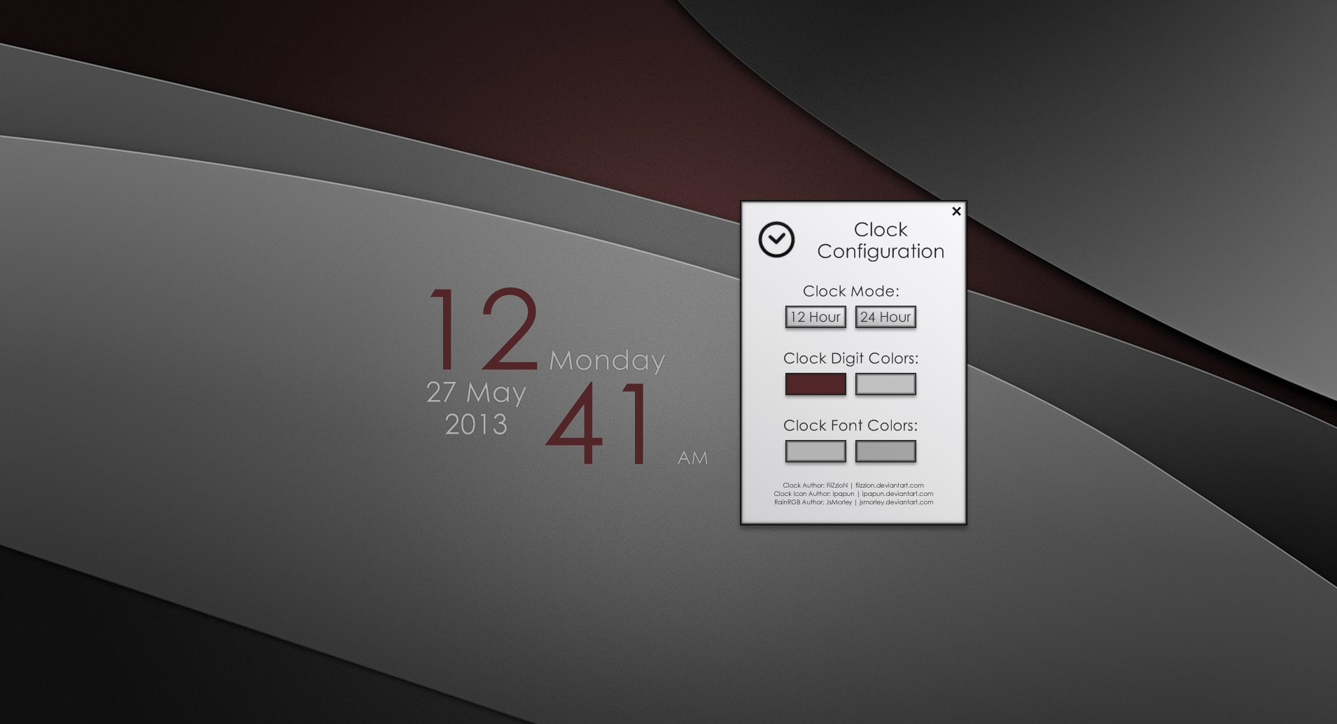 rainmeter clock widget rainmeter clock widget