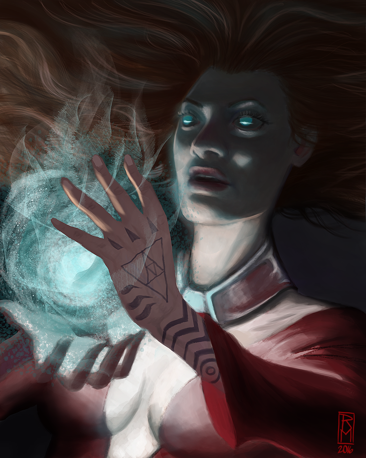 Woman With A Glowing Orb by RMalijan on DeviantArt