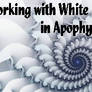 Using White Backgrounds in APO