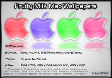 Fruity Milk Mac Wallpaper Pack