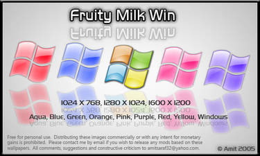 Fruity Milk Win Wallpaper Pack