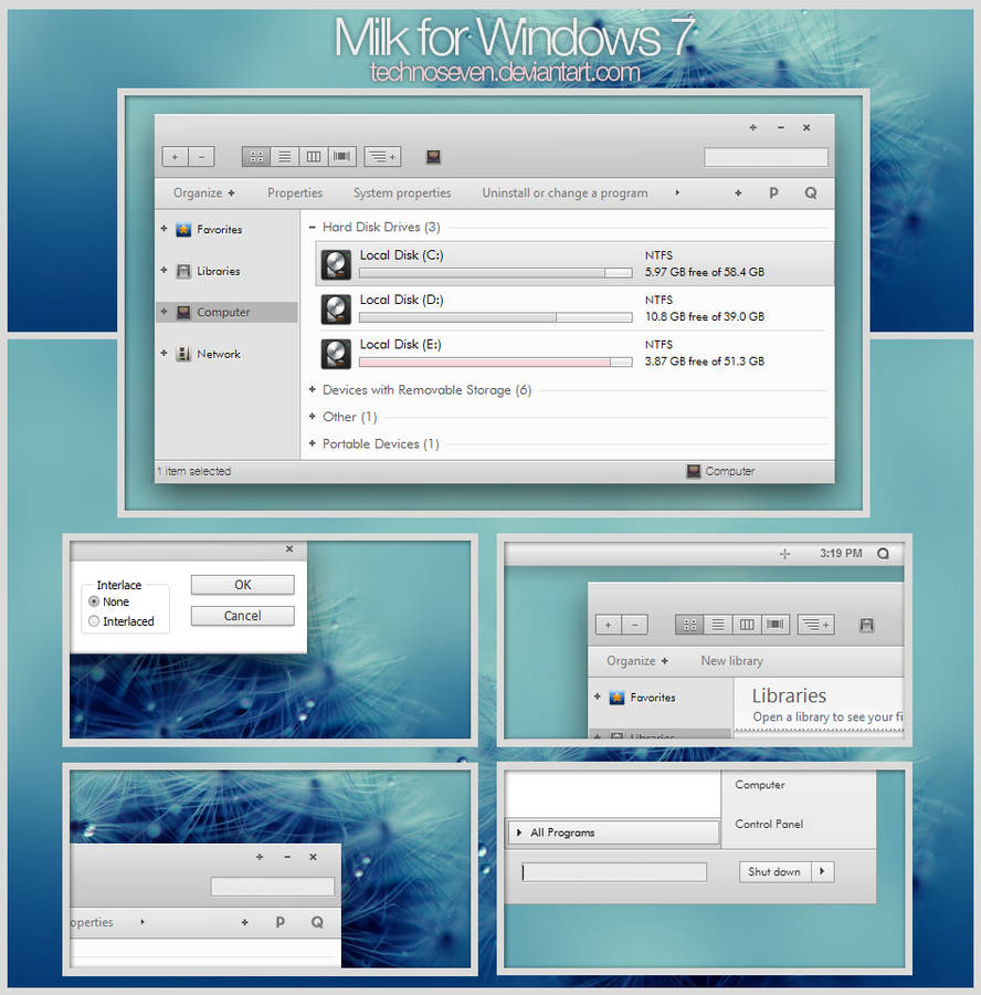 Milk Final for Windows 7 by technoseven