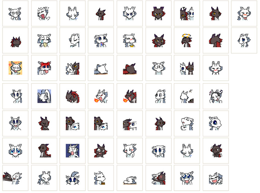 Dragon brothers emoicons