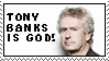 Tony Banks Is God Stamp by satanspawn80