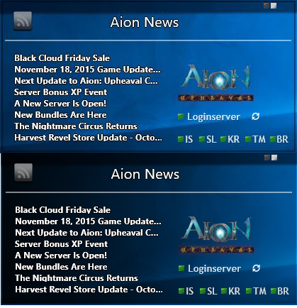 Aion Feed and Server status NA 1.0