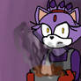 Blaze makes dinner