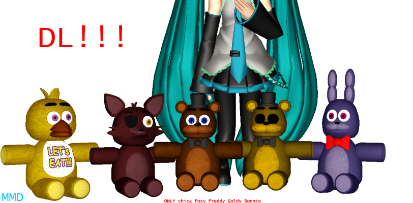 MMD FNAF Plush Dl!!!!